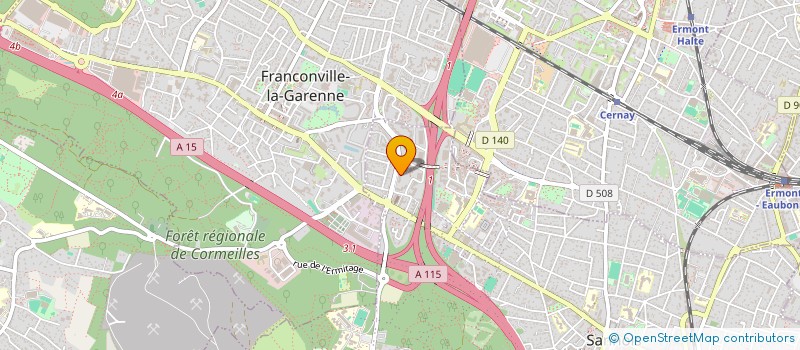 localisation de l'entreprise MONSIEUR KOUIDER BENAMAR  SANNOIS