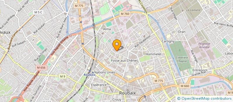 localisation de l'entreprise MONSIEUR KOUIDER BRAHIMI  ROUBAIX