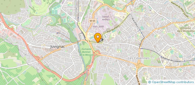 localisation de l'entreprise MONSIEUR KOUIDER KREBBAZA à MONTPELLIER