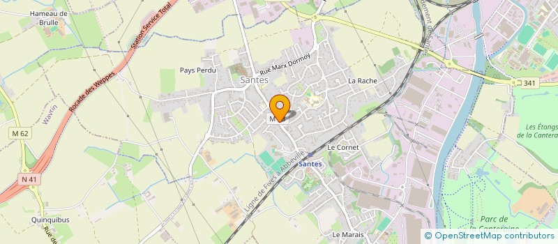 localisation de l'entreprise MONSIEUR KOUIDER MERABET  SANTES