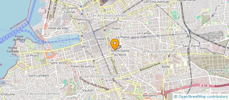 localisation de l'entreprise MONSIEUR KOUKOU MAHAMAT IBRAHIME  MARSEILLE 6EME