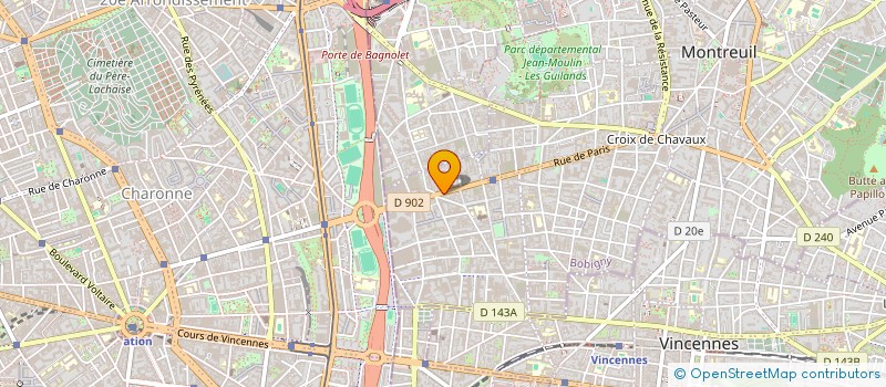 localisation de l'entreprise MONSIEUR KOULIGA NITIEMA à MONTREUIL