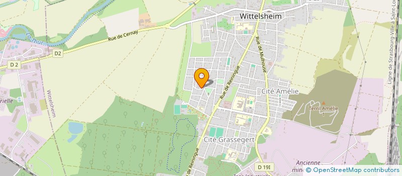 localisation de l'entreprise MONSIEUR KOUMINE SEUMSACK à WITTELSHEIM