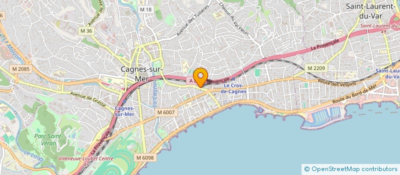 localisation de l'entreprise MONSIEUR KOUROUMA SOULEYMANE à CAGNES-SUR-MER