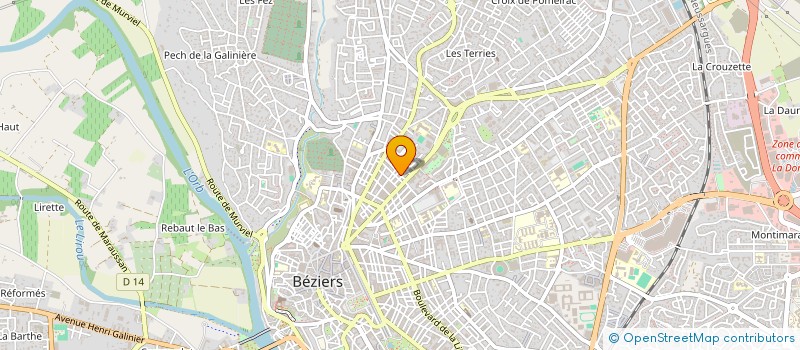 localisation de l'entreprise MONSIEUR KOUSSAILA BENABDALLAH  BEZIERS