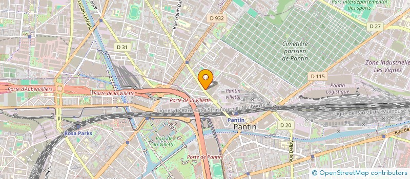 localisation de l'entreprise MONSIEUR KOUSSAILA SADAOUI  PANTIN