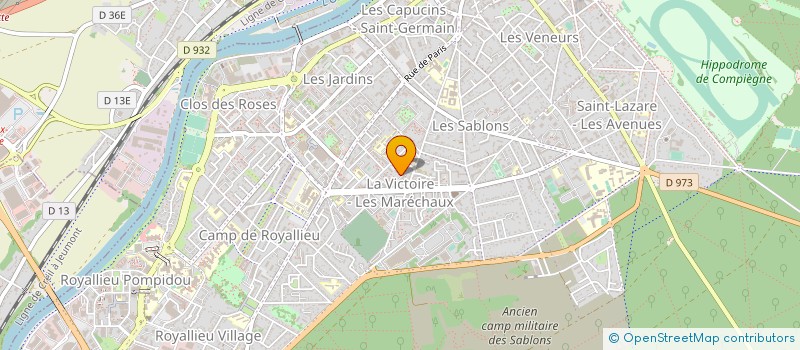 localisation de l'entreprise MONSIEUR KOUSSANGATA YOMBI à COMPIEGNE