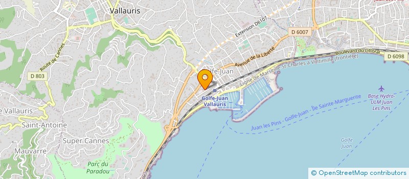 localisation de l'entreprise MONSIEUR KOUSSEILA BOUKTIT à VALLAURIS