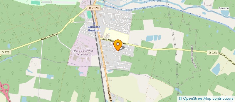 localisation de l'entreprise MONSIEUR KOUTOUA TANOH  LAMOTTE-BEUVRON