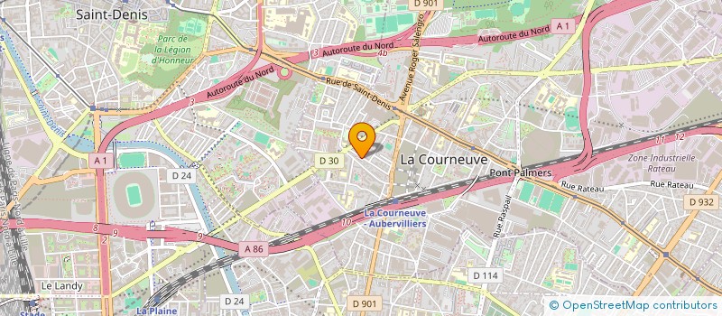 localisation de l'entreprise MONSIEUR KOUYATE MAKADJI à LA COURNEUVE