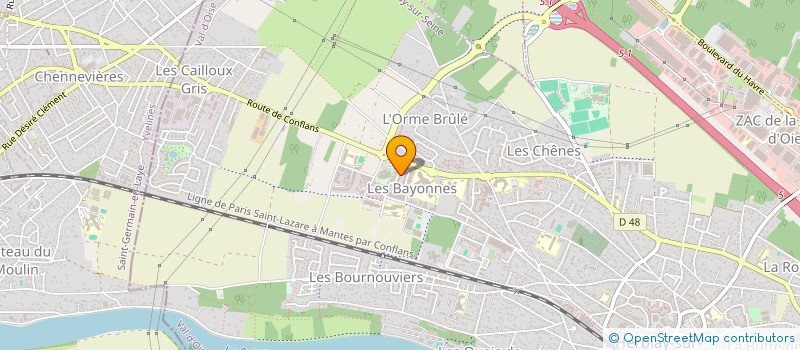 localisation de l'entreprise MONSIEUR KOUYO THIAM  HERBLAY-SUR-SEINE