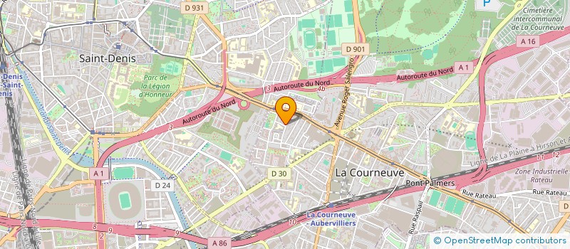 localisation de l'entreprise MONSIEUR KOYES AHMED à LA COURNEUVE