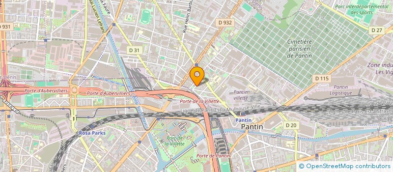 localisation de l'entreprise MONSIEUR KPOKPOYA DIDIER DE SOUZA  PANTIN