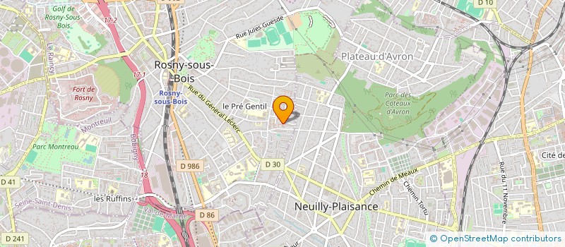 localisation de l'entreprise MONSIEUR KPOMASSI ASSILATAM à ROSNY-SOUS-BOIS