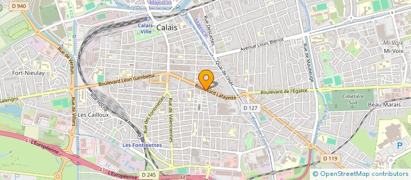 localisation de l'entreprise MONSIEUR KRIM ATTRAOUI  CALAIS