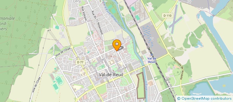 localisation de l'entreprise MONSIEUR KRIM YACHIR  VAL-DE-REUIL