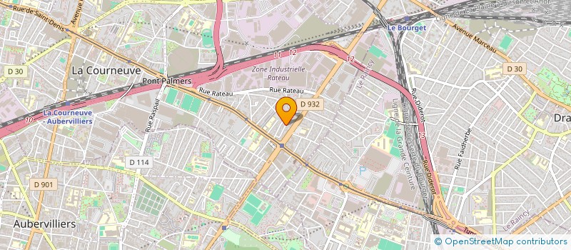 localisation de l'entreprise MONSIEUR KRISHNA GHAUSH à LA COURNEUVE