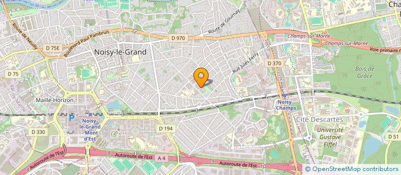 localisation de l'entreprise MONSIEUR KRIST DUFORD MAMBIKI BAKISSI KRIST DUFORD BAKISSI  NOISY-LE-GRAND