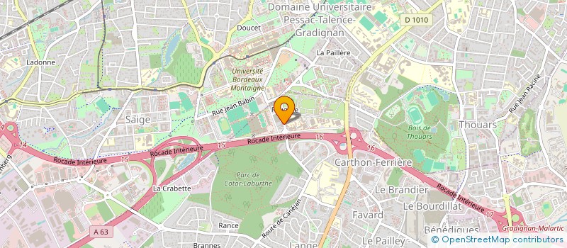 localisation de l'entreprise MONSIEUR KRISTOBAL EYZAGUIRRE  GRADIGNAN