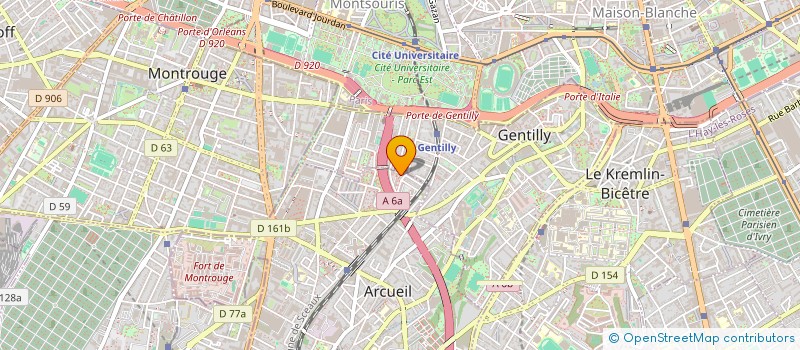 localisation de l'entreprise MONSIEUR KRISTOF LATIL à ARCUEIL