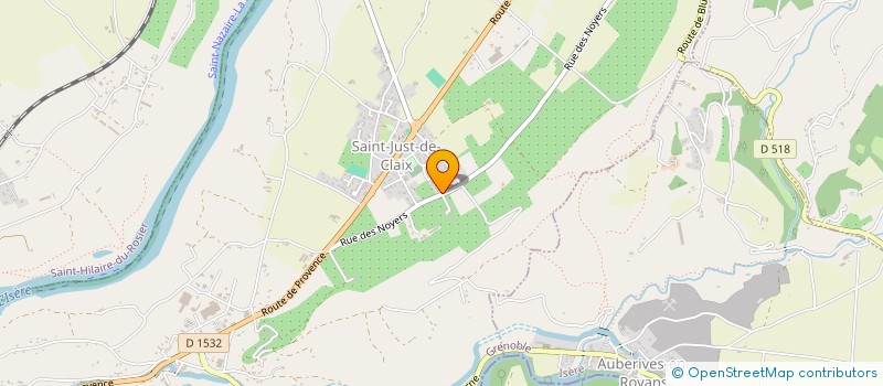 localisation de l'entreprise MONSIEUR KRISTOFER DEBRUYNE  SAINT-JUST-DE-CLAIX