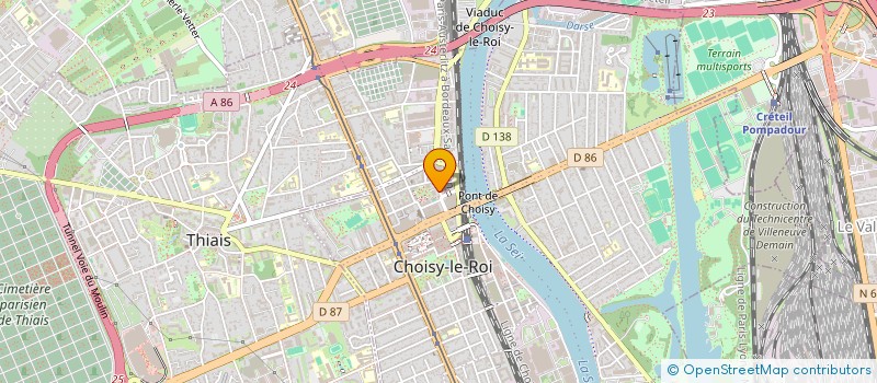 localisation de l'entreprise MONSIEUR KRISTOFER LOUISIN  CHOISY-LE-ROI