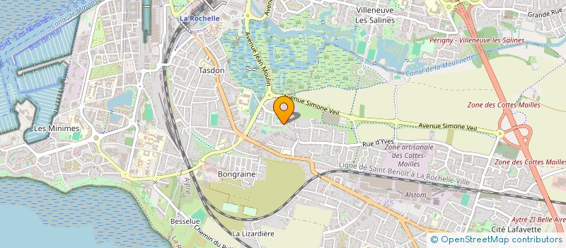 localisation de l'entreprise MONSIEUR KRYS COUASNON  LA ROCHELLE