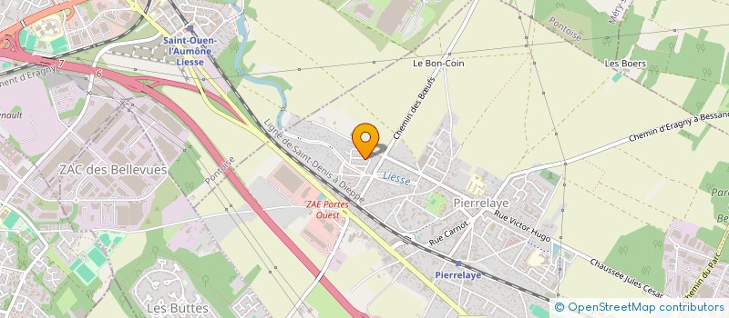 localisation de l'entreprise MONSIEUR KRYS NSAKALA  PIERRELAYE