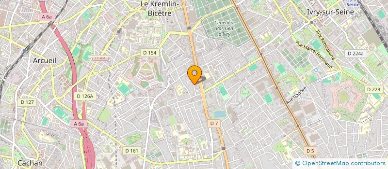 localisation de l'entreprise MONSIEUR KRYSTOFF AQUINO DE SOUZA  VILLEJUIF