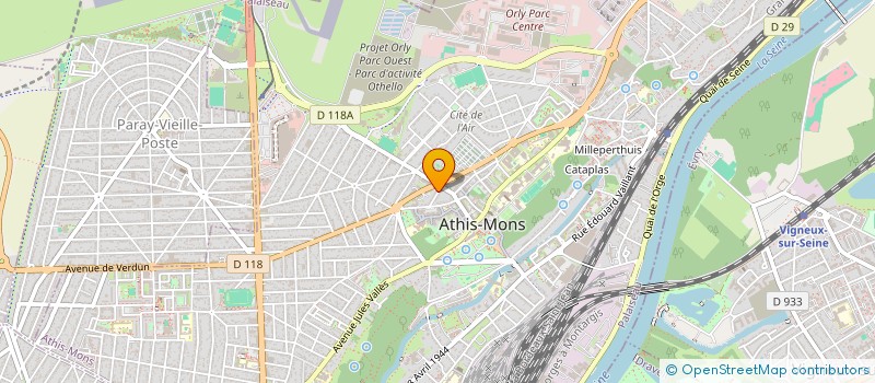 localisation de l'entreprise MONSIEUR KRYSTOPHE BOUVIER à ATHIS-MONS