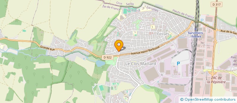 localisation de l'entreprise MONSIEUR KRZYSZTOF BAJEK  FOSSES