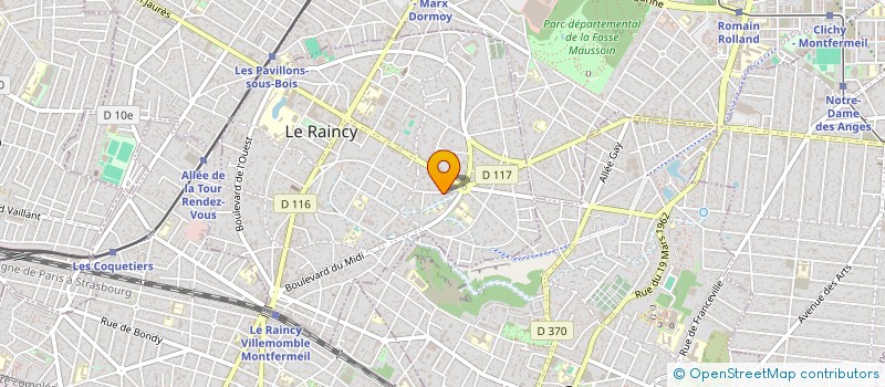 localisation de l'entreprise MONSIEUR KRZYSZTOF KOZIOL à LE RAINCY
