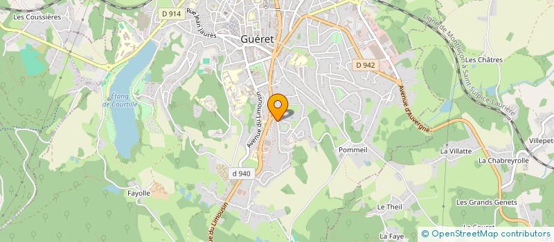 localisation de l'entreprise MONSIEUR KRZYSZTOF MARIAN KUSOWSKI à GUERET