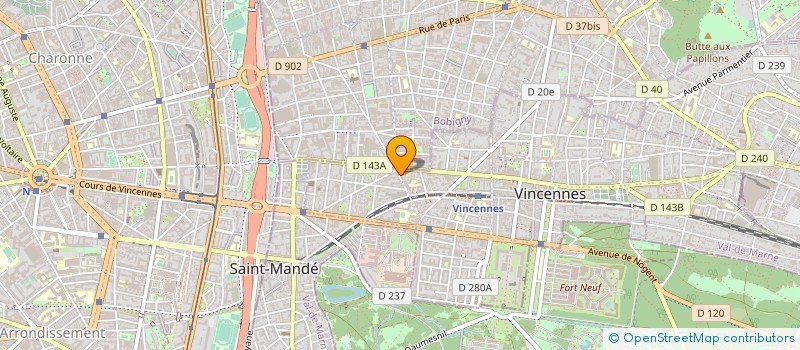 localisation de l'entreprise MONSIEUR KRZYSZTOF MIANOWANY  VINCENNES