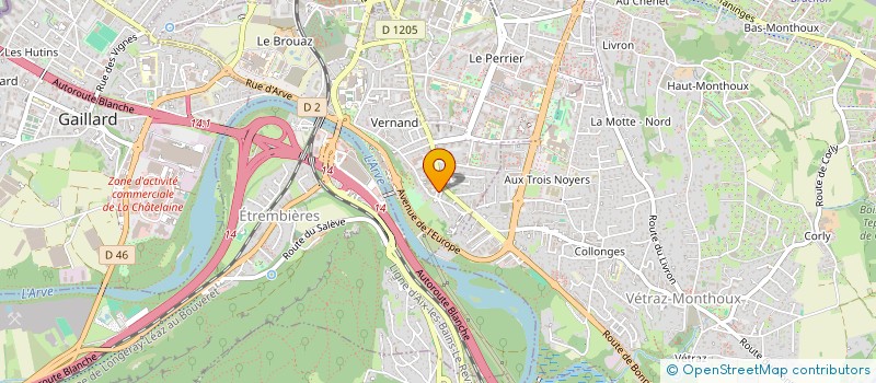 localisation de l'entreprise MONSIEUR KUJTIM HAZIRI  VALLEIRY