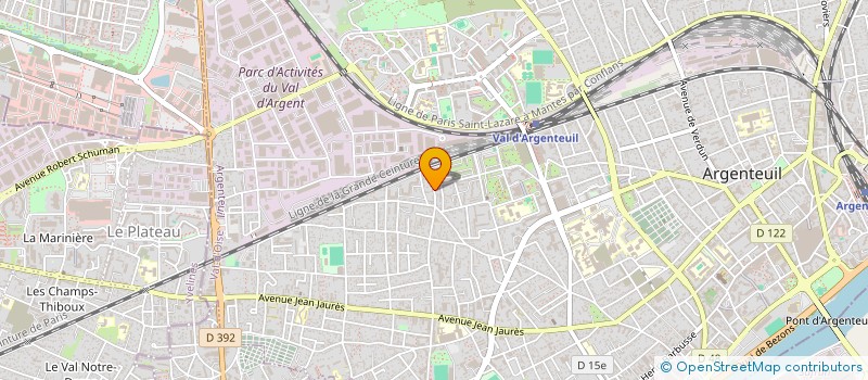 localisation de l'entreprise MONSIEUR KUJTIM KUKLECI  ARGENTEUIL