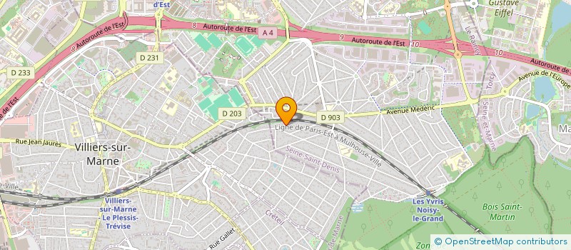 localisation de l'entreprise MONSIEUR KULWINDER SINGH  NOISY-LE-GRAND