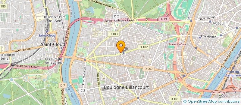 localisation de l'entreprise MONSIEUR KUMUDURATNE DODAMPE GAMAGE à BOULOGNE-BILLANCOURT