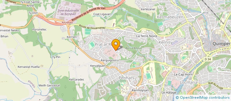 localisation de l'entreprise MONSIEUR KURSAT MUTLU à QUIMPER