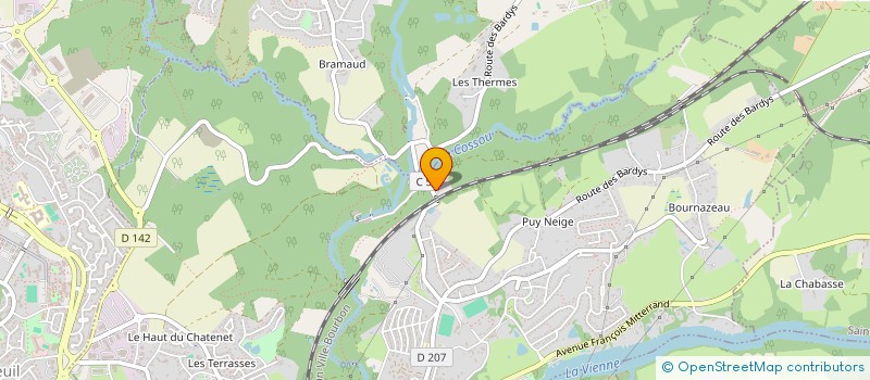 localisation de l'entreprise MONSIEUR KURT MICHELET  LE PALAIS-SUR-VIENNE