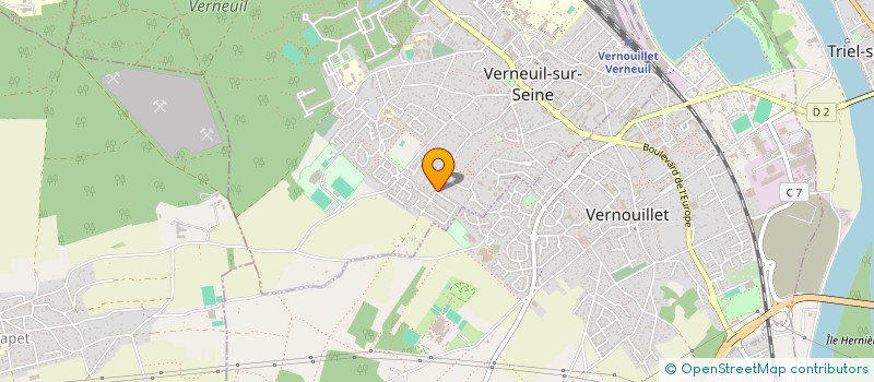 localisation de l'entreprise MONSIEUR KURTIS LAGOURGUE  VERNEUIL-SUR-SEINE