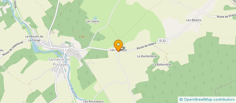 localisation de l'entreprise MONSIEUR KURTIS NEVEU  TANNERRE EN PUISAYE