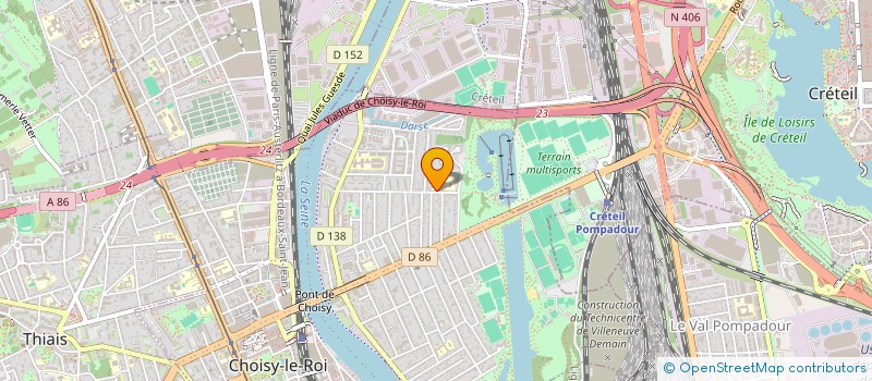 localisation de l'entreprise MONSIEUR KURTIS WILLIAM  CHOISY-LE-ROI