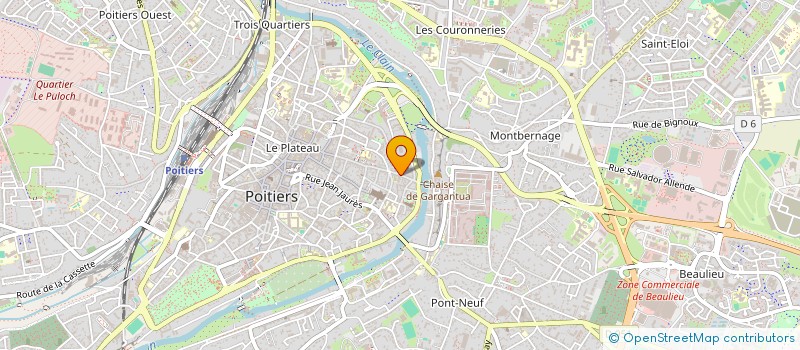 localisation de l'entreprise MONSIEUR KURTYS CHOTARD  POITIERS