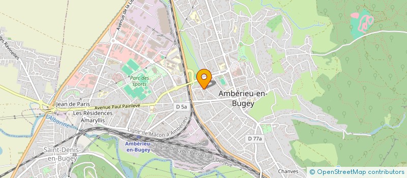 localisation de l'entreprise MONSIEUR KUSHTRIM KADRIU à AMBERIEU-EN-BUGEY