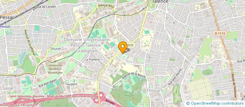 localisation de l'entreprise MONSIEUR KUSSAY MOSELMANI HARIREH  TALENCE