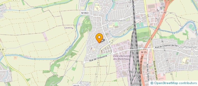 localisation de l'entreprise MONSIEUR KUTTUSI ALTINPINAR  MUNDOLSHEIM
