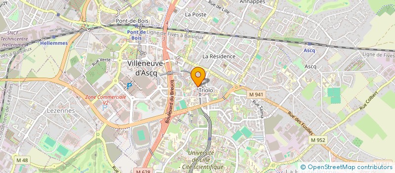 localisation de l'entreprise MONSIEUR KWADWO ADENYOH à VILLENEUVE-D'ASCQ