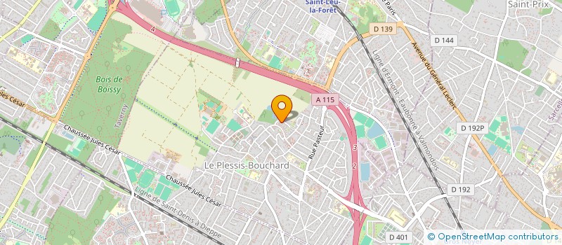 localisation de l'entreprise MONSIEUR KWAKOU GBEKA  LE PLESSIS-BOUCHARD