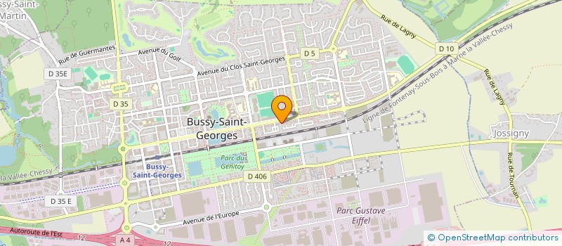 localisation de l'entreprise MONSIEUR KWAMEE HEGBE  BUSSY-SAINT-GEORGES